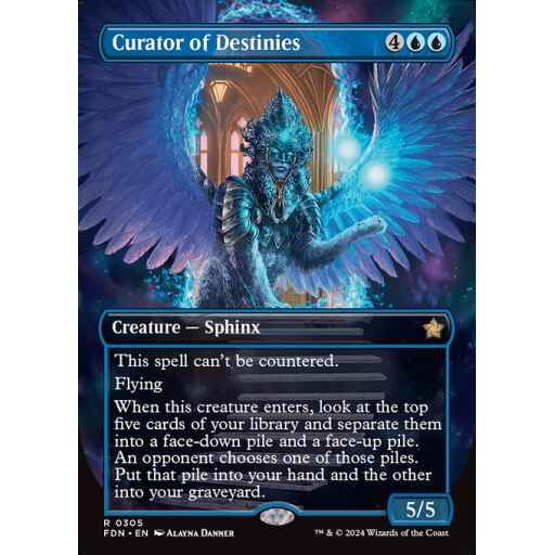 Foundations - 305 - Curator of Destinies - Rare - U - Non-foil