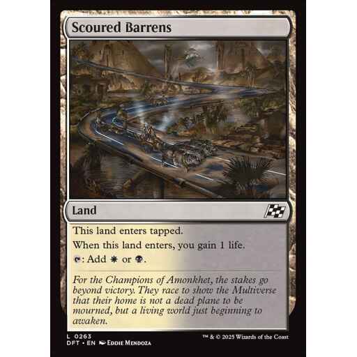 Aetherdrift - 263 - Scoured Barrens - Common - C - Foil