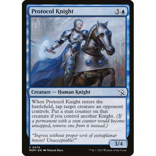 March of the Machine - 74 - Protocol Knight - Common - U - Non-foil