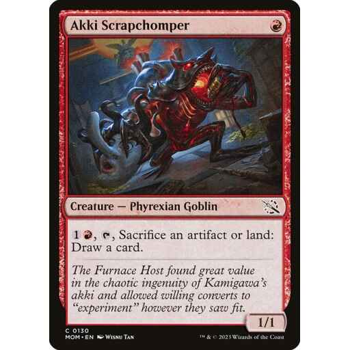 March of the Machine - 130 - Akki Scrapchomper - Common - R - Foil