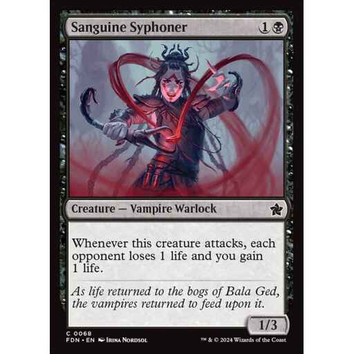 Foundations - 68 - Sanguine Syphoner - Common - B - Foil