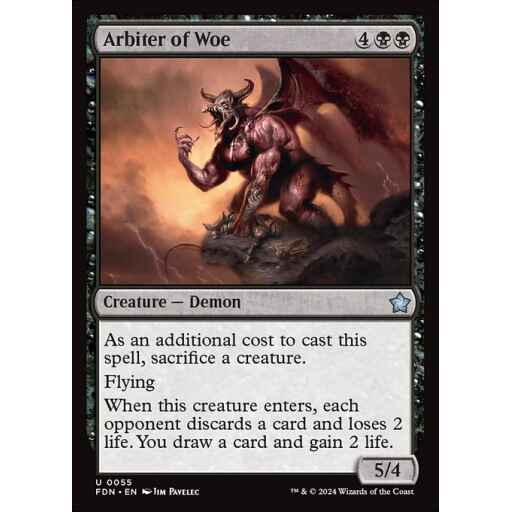 Foundations - 55 - Arbiter of Woe - Uncommon - B - Non-foil