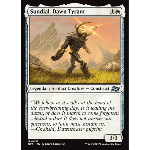 Aetherdrift - 31 - Sundial, Dawn Tyrant - Uncommon - W - Non-foil