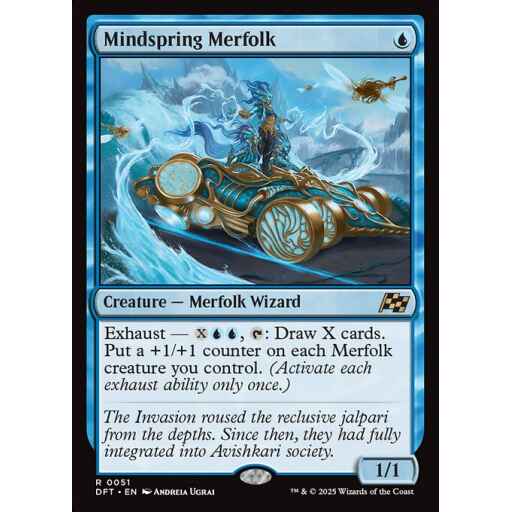 Aetherdrift - 51 - Mindspring Merfolk - Rare - U - Non-foil