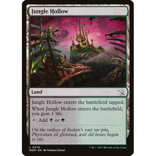 March of the Machine - 270 - Jungle Hollow - Common - C - Non-foil