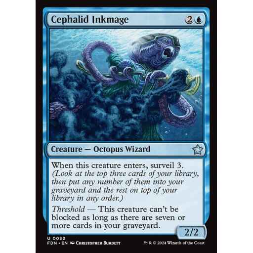 Foundations - 32 - Cephalid Inkmage - Uncommon - U - Non-foil