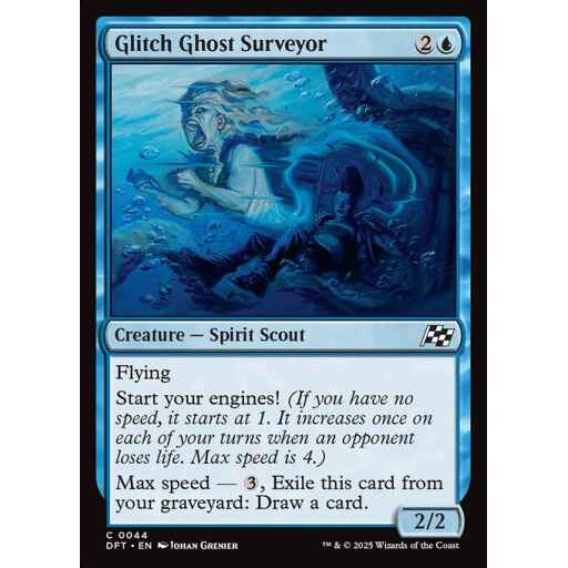 Aetherdrift - 44 - Glitch Ghost Surveyor - Common - U - Foil