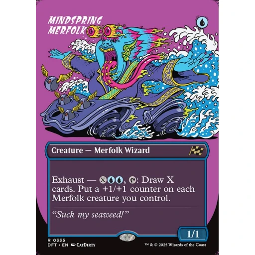Aetherdrift - 335 - Mindspring Merfolk - Rare - U - Foil