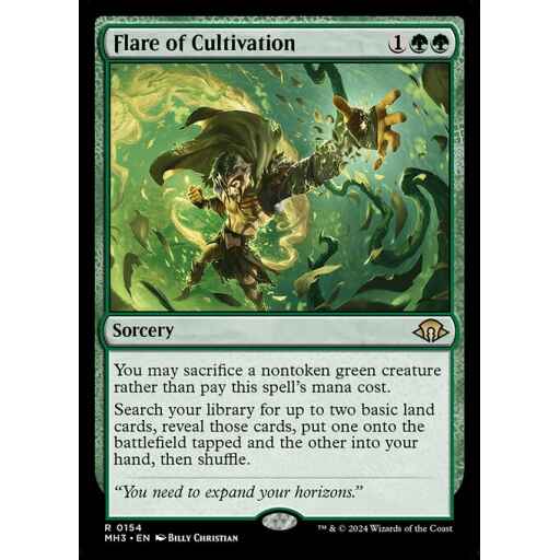 Modern Horizons 3 - 154 - Flare of Cultivation - Rare - G - Non-foil