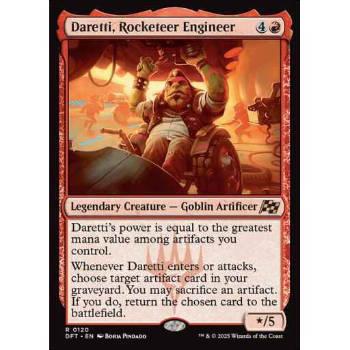 Aetherdrift - 120 - Daretti, Rocketeer Engineer - Rare - R - Non-foil