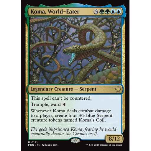 Foundations - 121 - Koma, World-Eater - Rare - UG - Non-foil