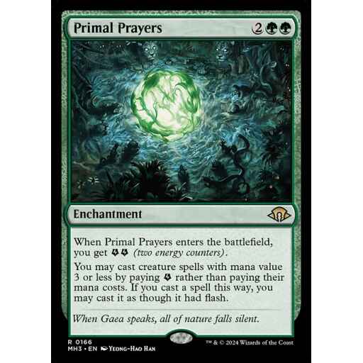 Modern Horizons 3 - 166 - Primal Prayers - Rare - G - Non-foil