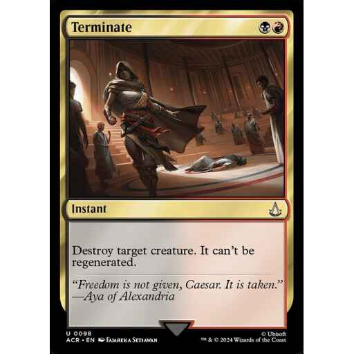 Assassin's Creed - 98 - Terminate - Uncommon - BR - Non-foil