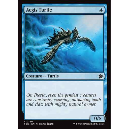 Foundations - 150 - Aegis Turtle - Common - U - Foil