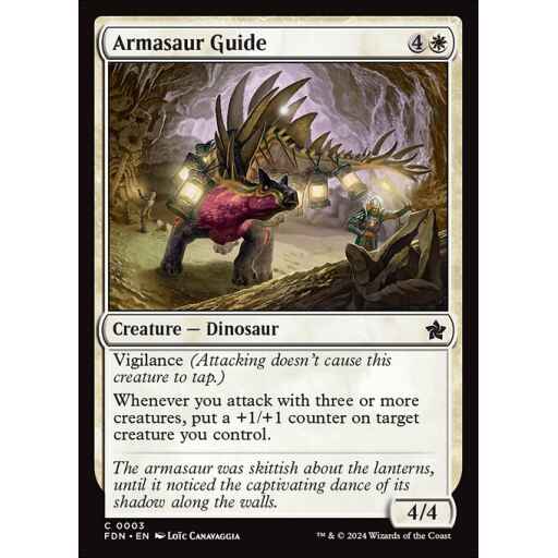 Foundations - 3 - Armasaur Guide - Common - W - Non-foil