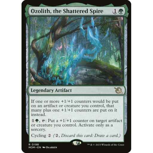 March of the Machine - 198 - Ozolith, the Shattered Spire - Rare - G - Non-foil