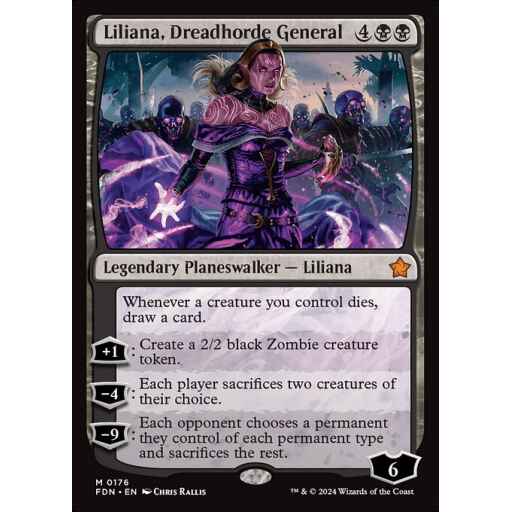 Foundations - 176 - Liliana, Dreadhorde General - Mythic - B - Non-foil