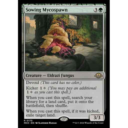 Modern Horizons 3 - 170 - Sowing Mycospawn - Rare - C - Non-foil