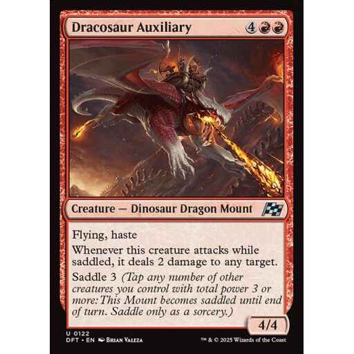 Aetherdrift - 122 - Dracosaur Auxiliary - Uncommon - R - Foil