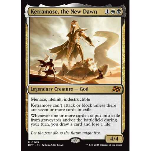 Aetherdrift - 209 - Ketramose, the New Dawn - Mythic - WB - Non-foil