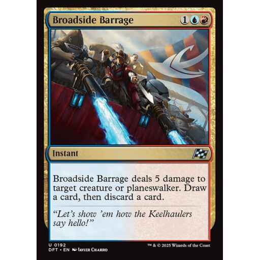 Aetherdrift - 192 - Broadside Barrage - Uncommon - UR - Foil