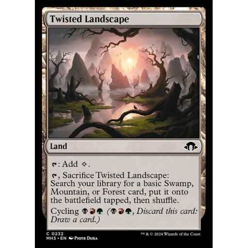 Modern Horizons 3 - 232 - Twisted Landscape - Common - C - Non-foil