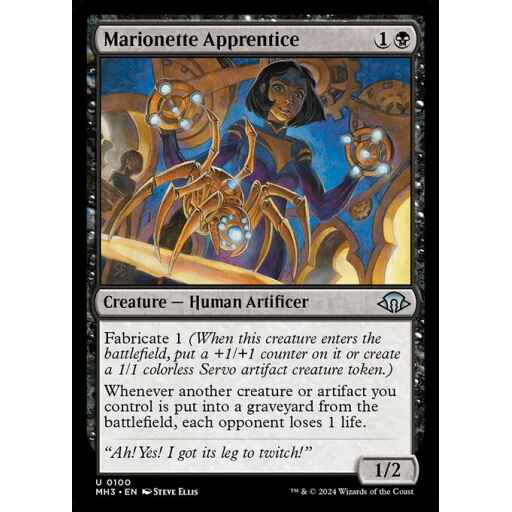 Modern Horizons 3 - 100 - Marionette Apprentice - Uncommon - B - Non-foil