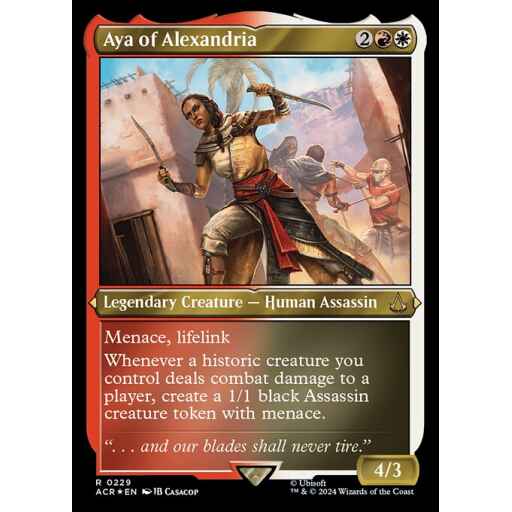 Assassin's Creed - 229 - Aya of Alexandria - Rare - WR - Non-foil
