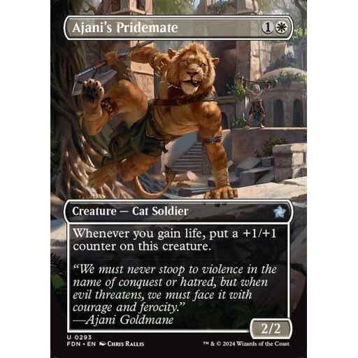 Foundations - 293 - Ajani's Pridemate - Uncommon - W - Non-foil