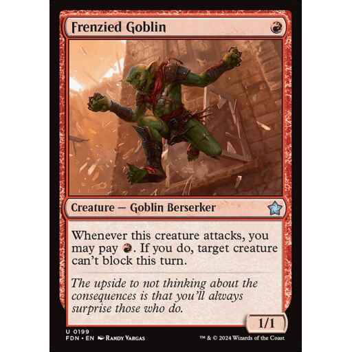 Foundations - 199 - Frenzied Goblin - Uncommon - R - Non-foil