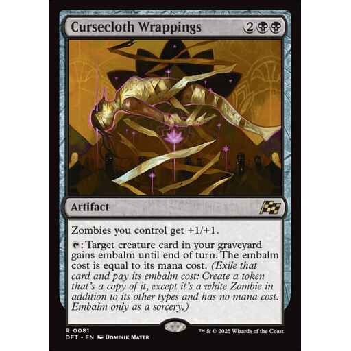 Aetherdrift - 81 - Cursecloth Wrappings - Rare - B - Non-foil