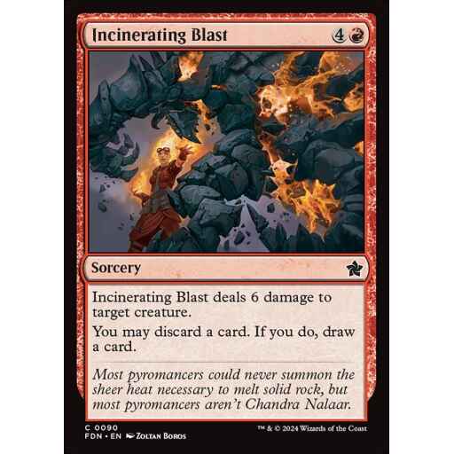 Foundations - 90 - Incinerating Blast - Common - R - Foil