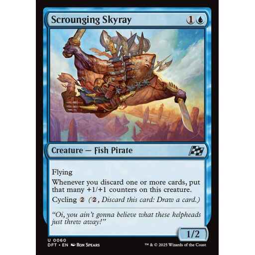 Aetherdrift - 60 - Scrounging Skyray - Uncommon - U - Foil
