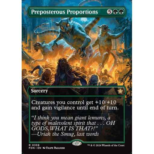 Foundations - 338 - Preposterous Proportions - Rare - G - Non-foil