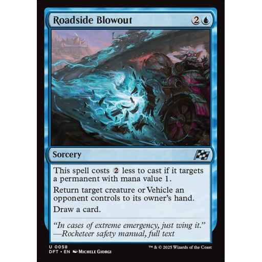 Aetherdrift - 58 - Roadside Blowout - Uncommon - U - Non-foil