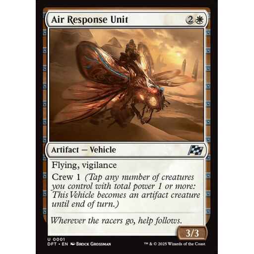 Aetherdrift - 1 - Air Response Unit - Uncommon - W - Foil