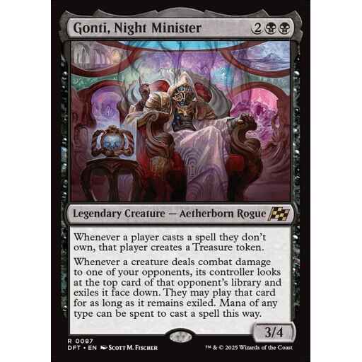 Aetherdrift - 87 - Gonti, Night Minister - Rare - B - Non-foil