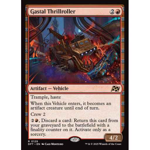 Aetherdrift - 129 - Gastal Thrillroller - Rare - R - Non-foil