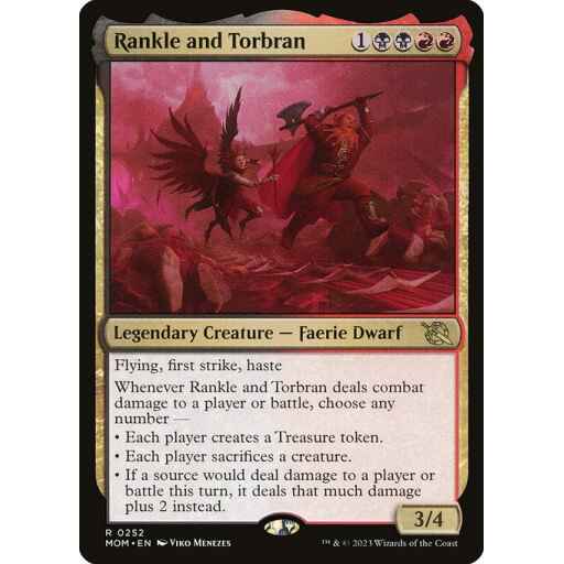 March of the Machine - 252 - Rankle and Torbran - Rare - BR - Non-foil