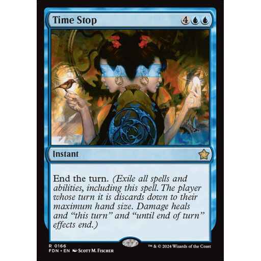 Foundations - 166 - Time Stop - Rare - U - Foil