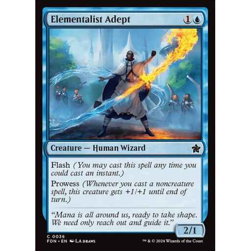 Foundations - 36 - Elementalist Adept - Common - U - Foil