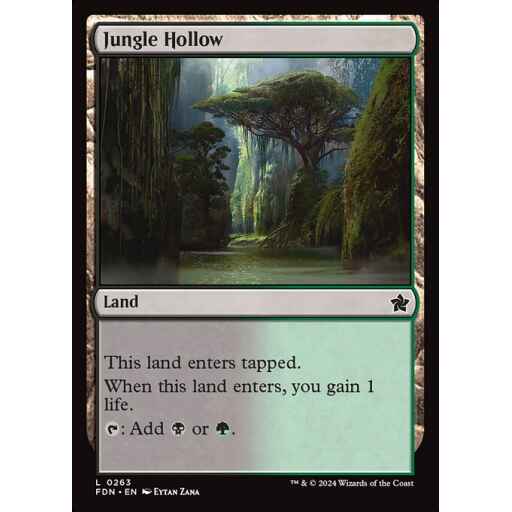 Foundations - 263 - Jungle Hollow - Common - C - Foil