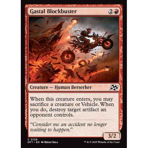 Aetherdrift - 128 - Gastal Blockbuster - Common - R - Foil