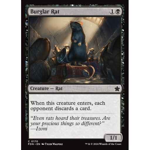 Foundations - 170 - Burglar Rat - Common - B - Foil