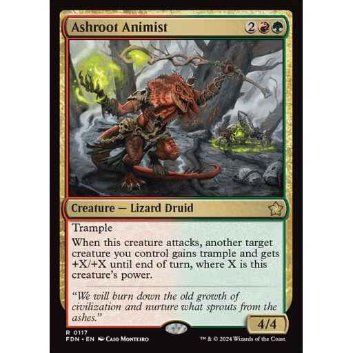 Foundations - 117 - Ashroot Animist - Rare - RG - Non-foil