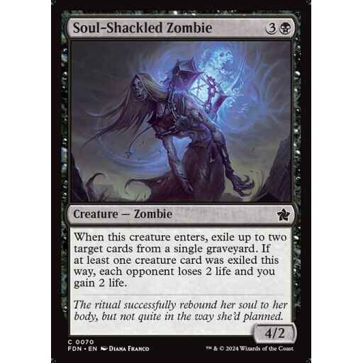 Foundations - 70 - Soul-Shackled Zombie - Common - B - Non-foil