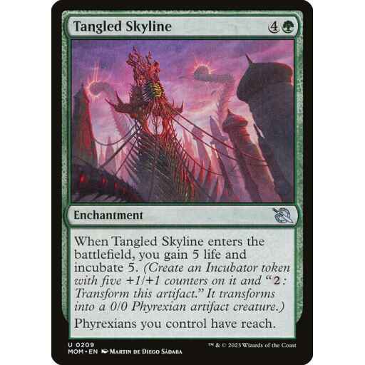 March of the Machine - 209 - Tangled Skyline - Uncommon - G - Non-foil
