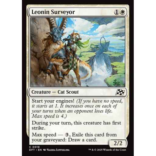 Aetherdrift - 18 - Leonin Surveyor - Common - W - Foil