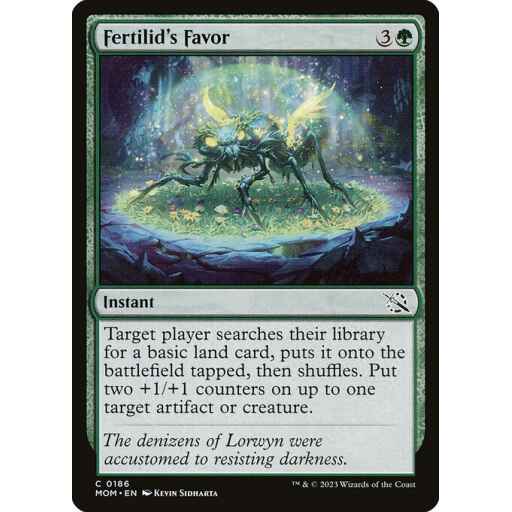 March of the Machine - 186 - Fertilid's Favor - Common - G - Non-foil