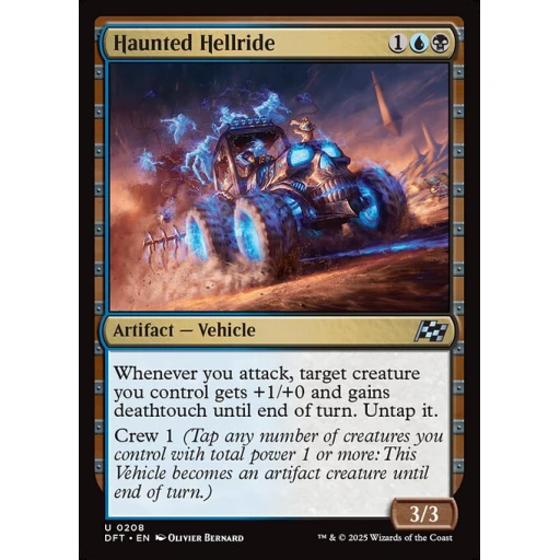 Aetherdrift - 208 - Haunted Hellride - Uncommon - UB - Non-foil